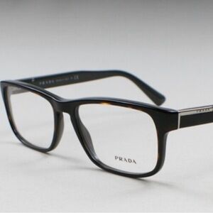 Prada Black and Brown Eyewear
